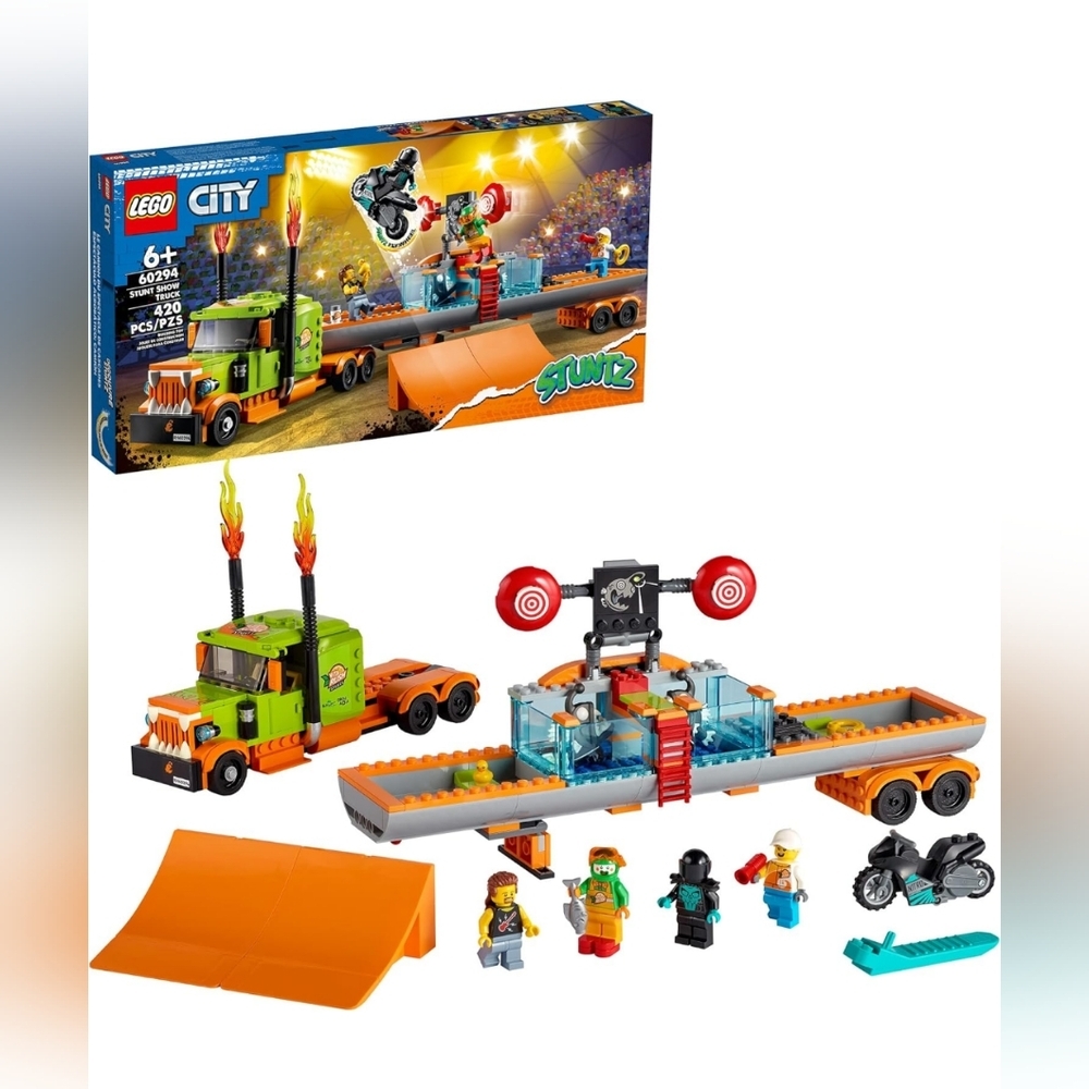 Lego City 60294 Stunt Show Truck Stuntz Building Set NWT